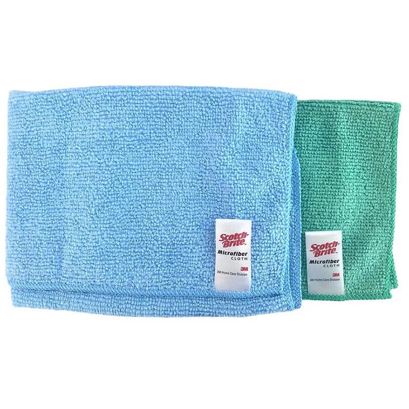 Scotch-brite™ khăn lau microfiber không trầy xước - 37 cm x 37 cm - 2 cái/gói, , large image number null